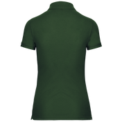 Women's Short-Sleeved Piqué Polo Shirt in Recycled Polyester and Cotton | WK275