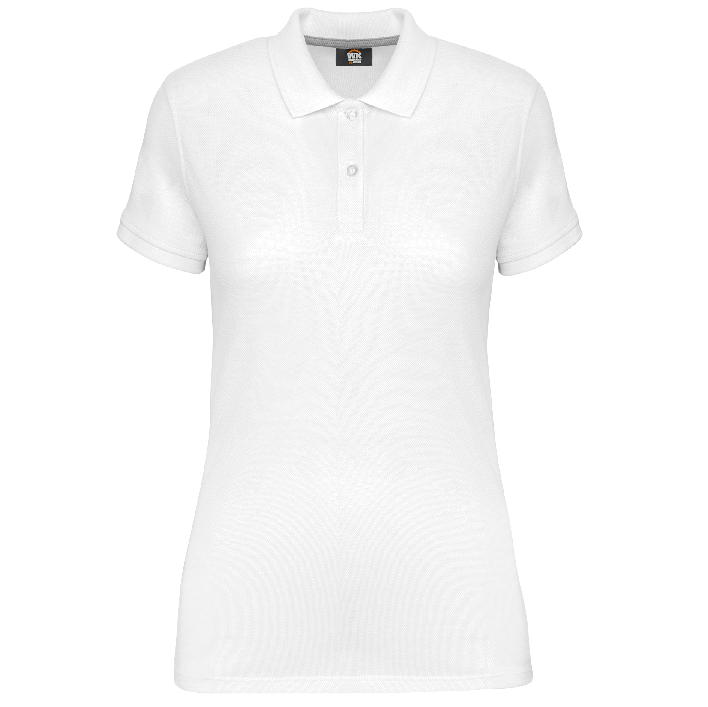Women's Short-Sleeved Piqué Polo Shirt in Recycled Polyester and Cotton | WK275