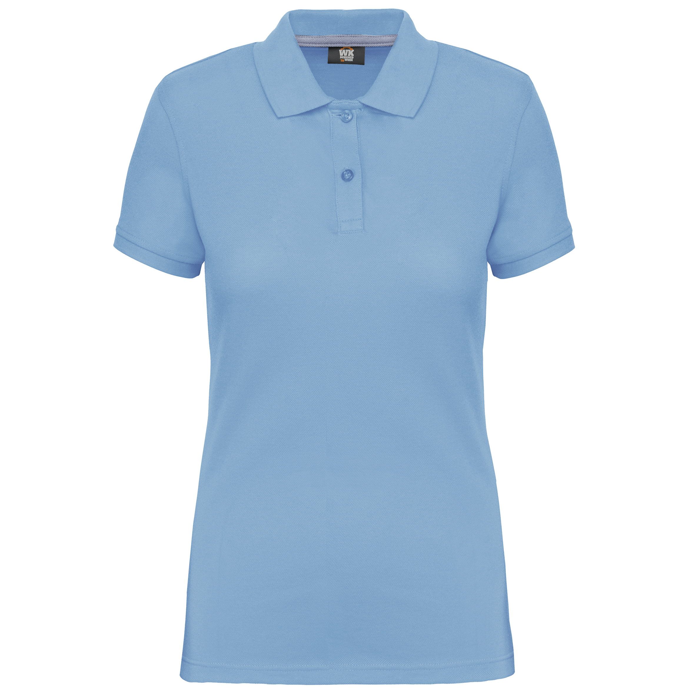 Women's Short-Sleeved Piqué Polo Shirt in Recycled Polyester and Cotton | WK275