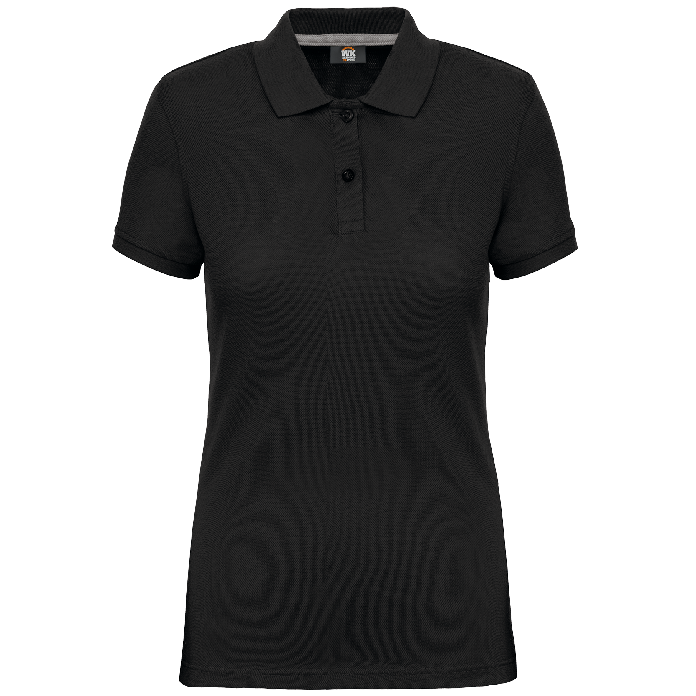 Women's Short-Sleeved Piqué Polo Shirt in Recycled Polyester and Cotton | WK275