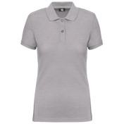 Women's Short-Sleeved Piqué Polo Shirt in Recycled Polyester and Cotton | WK275