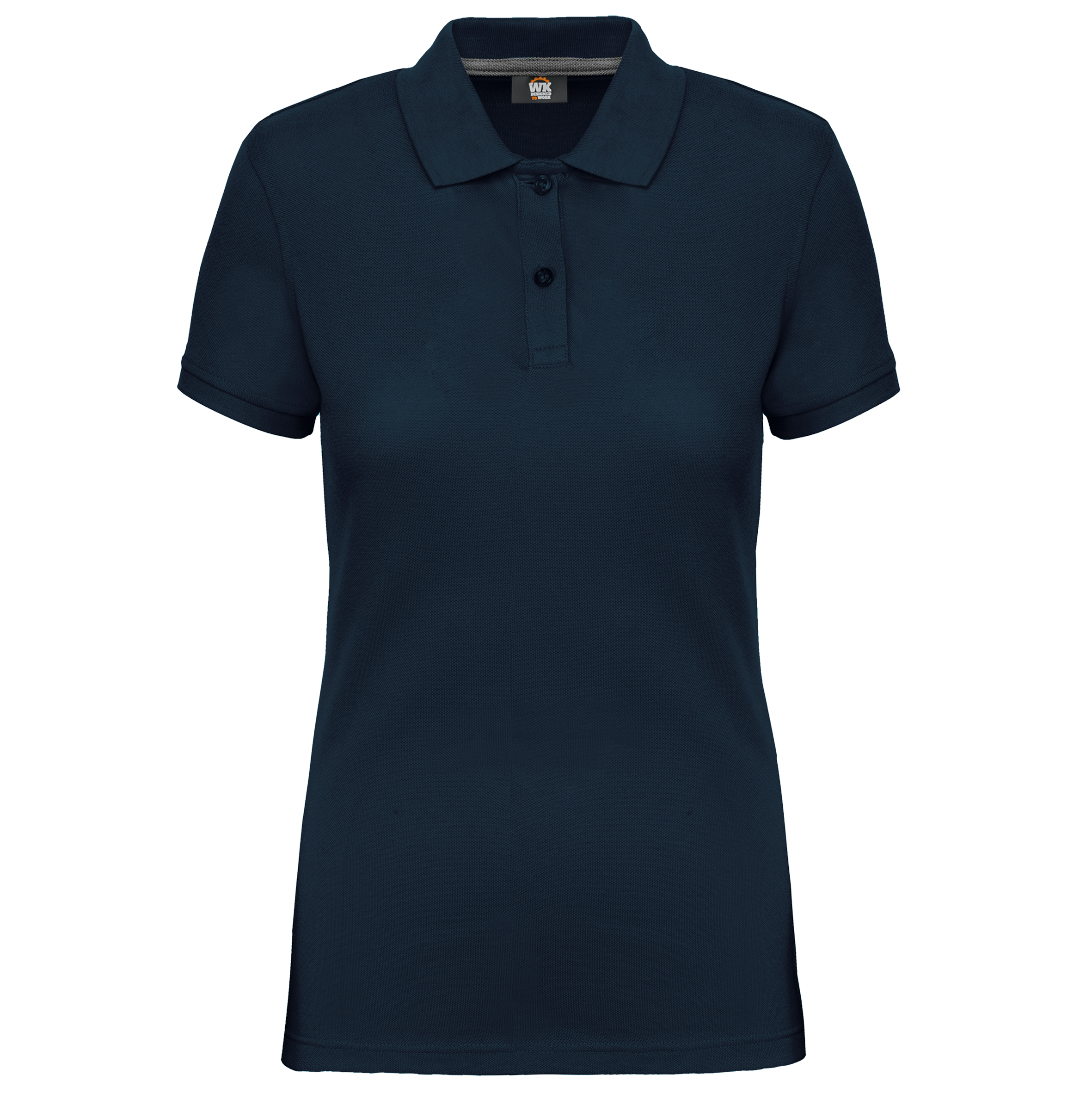 Women's Short-Sleeved Piqué Polo Shirt in Recycled Polyester and Cotton | WK275