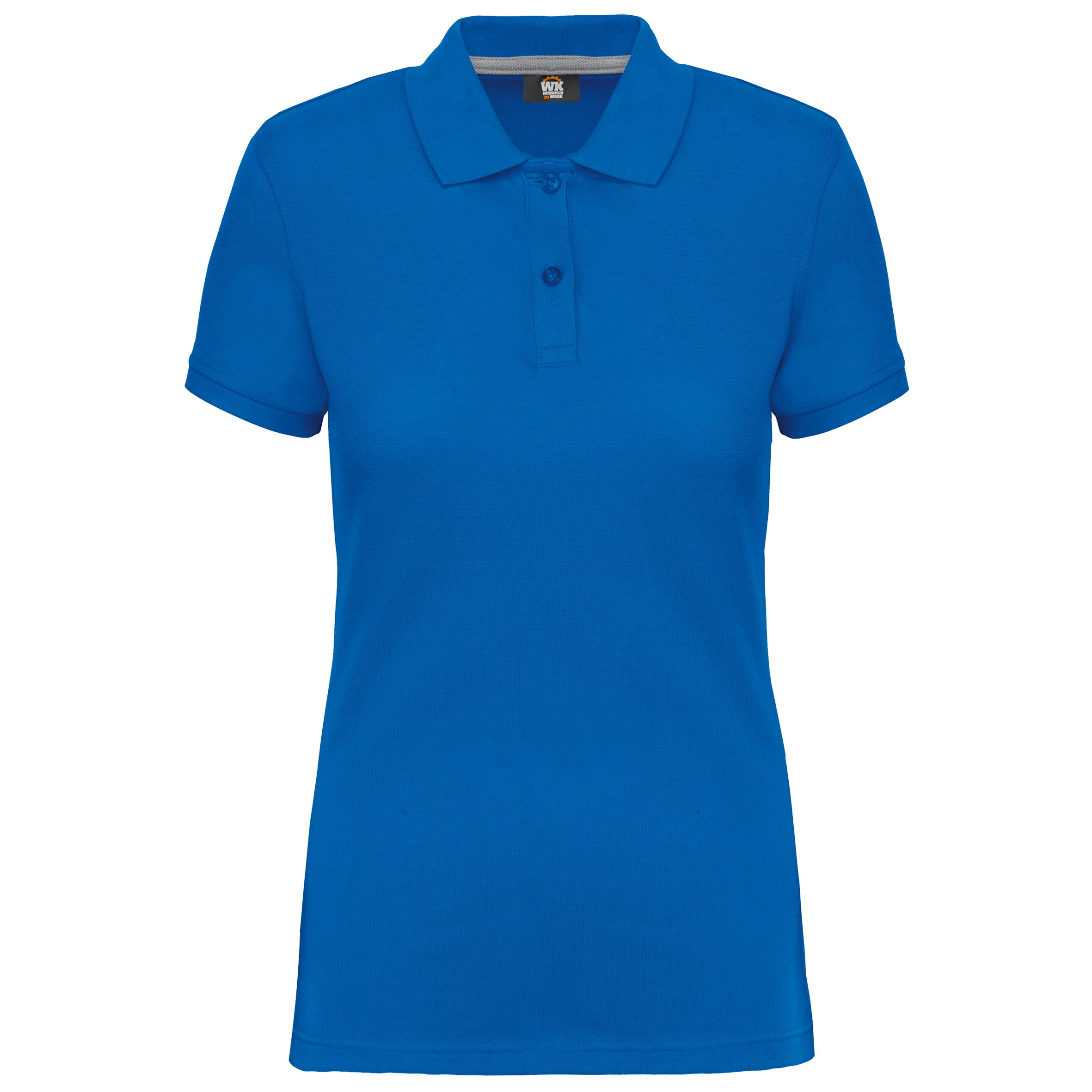 Women's Short-Sleeved Piqué Polo Shirt in Recycled Polyester and Cotton | WK275