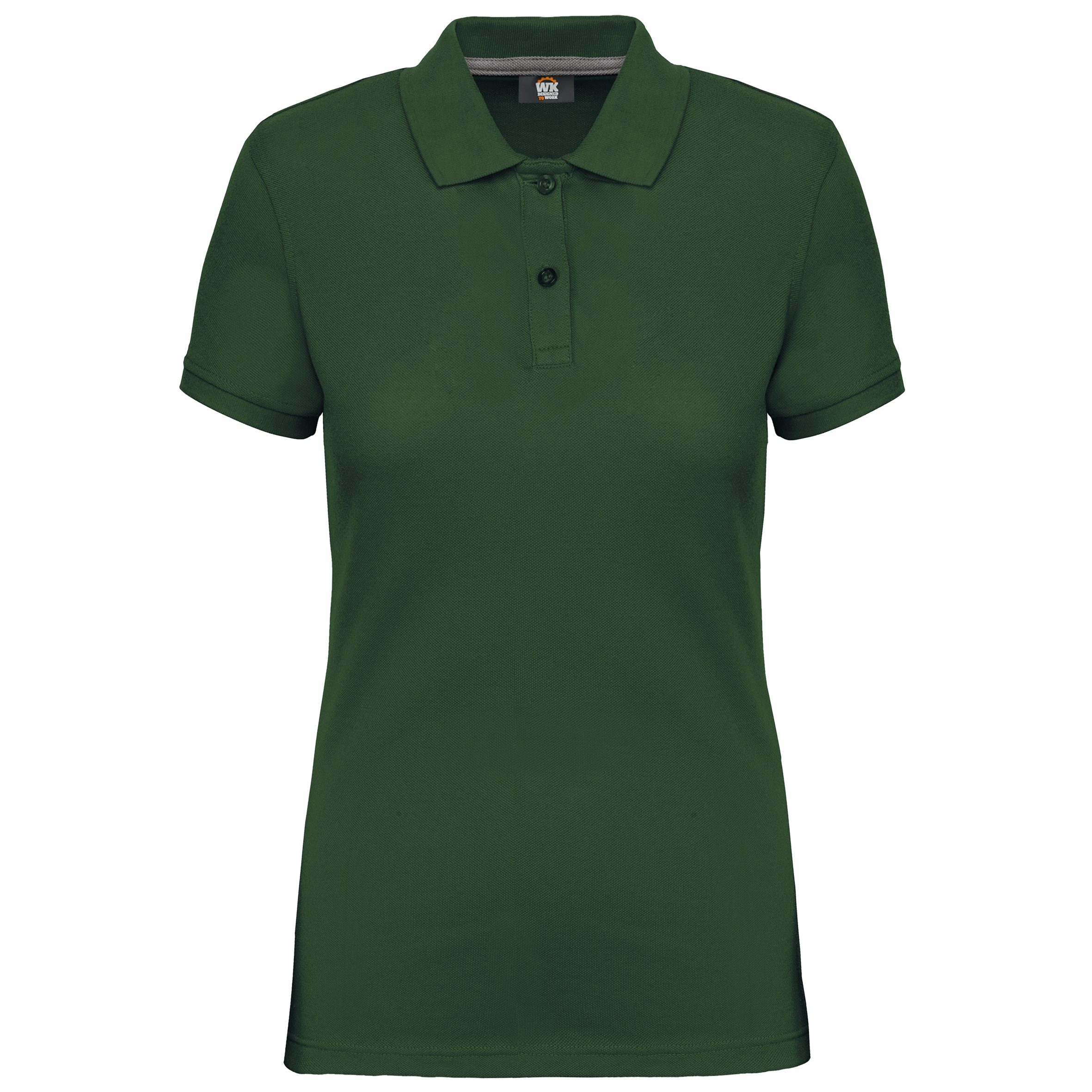 Women's Short-Sleeved Piqué Polo Shirt in Recycled Polyester and Cotton | WK275