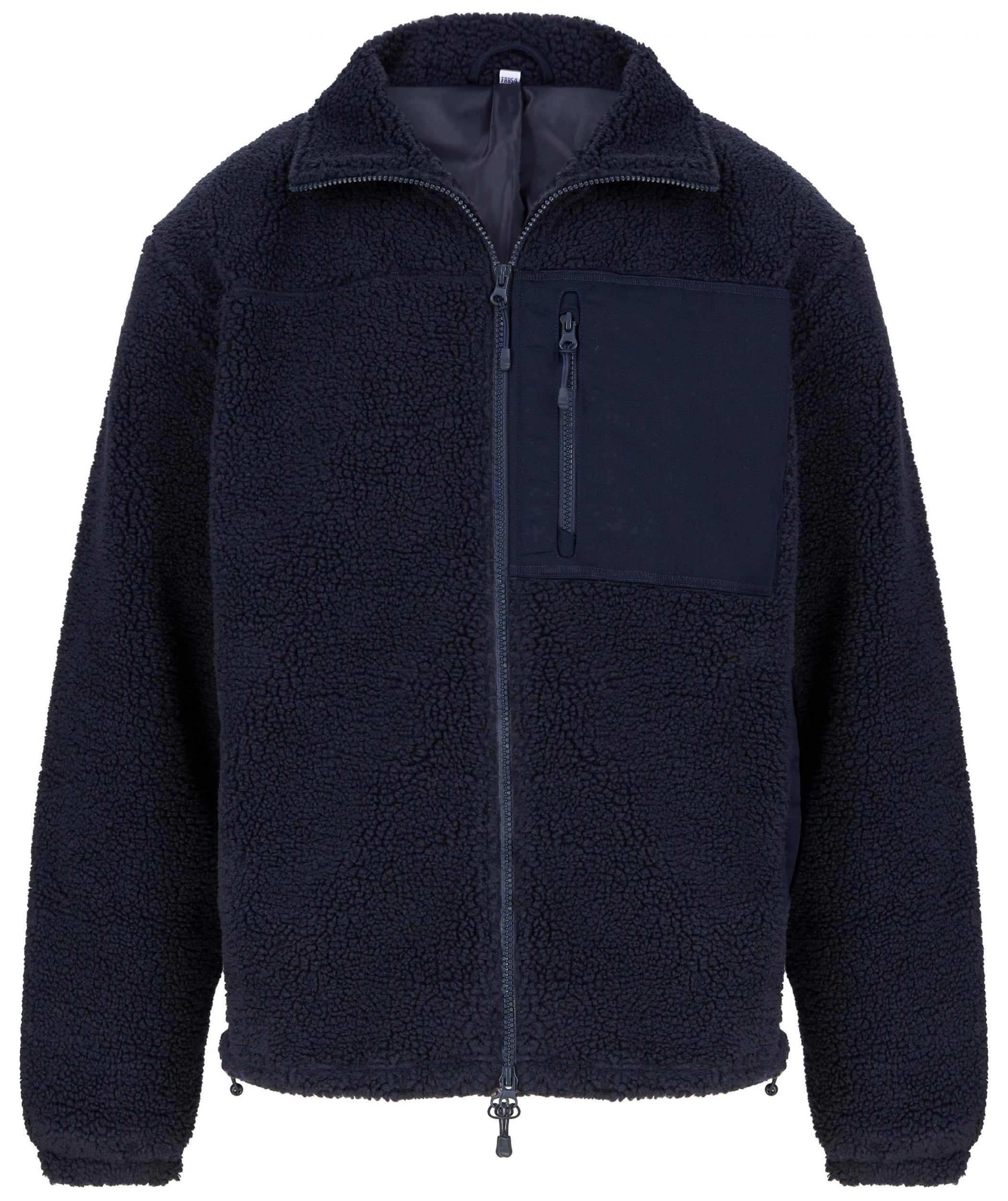 Sherpa Fleece Jacket with Funnel Neck in Recycled Polyester | FR854