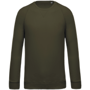 Heren Sweatshirt van Biologisch Katoen met Ronde Hals en Raglanmouwen - K480