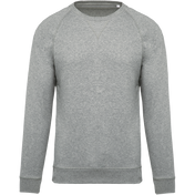 Heren Sweatshirt van Biologisch Katoen met Ronde Hals en Raglanmouwen - K480