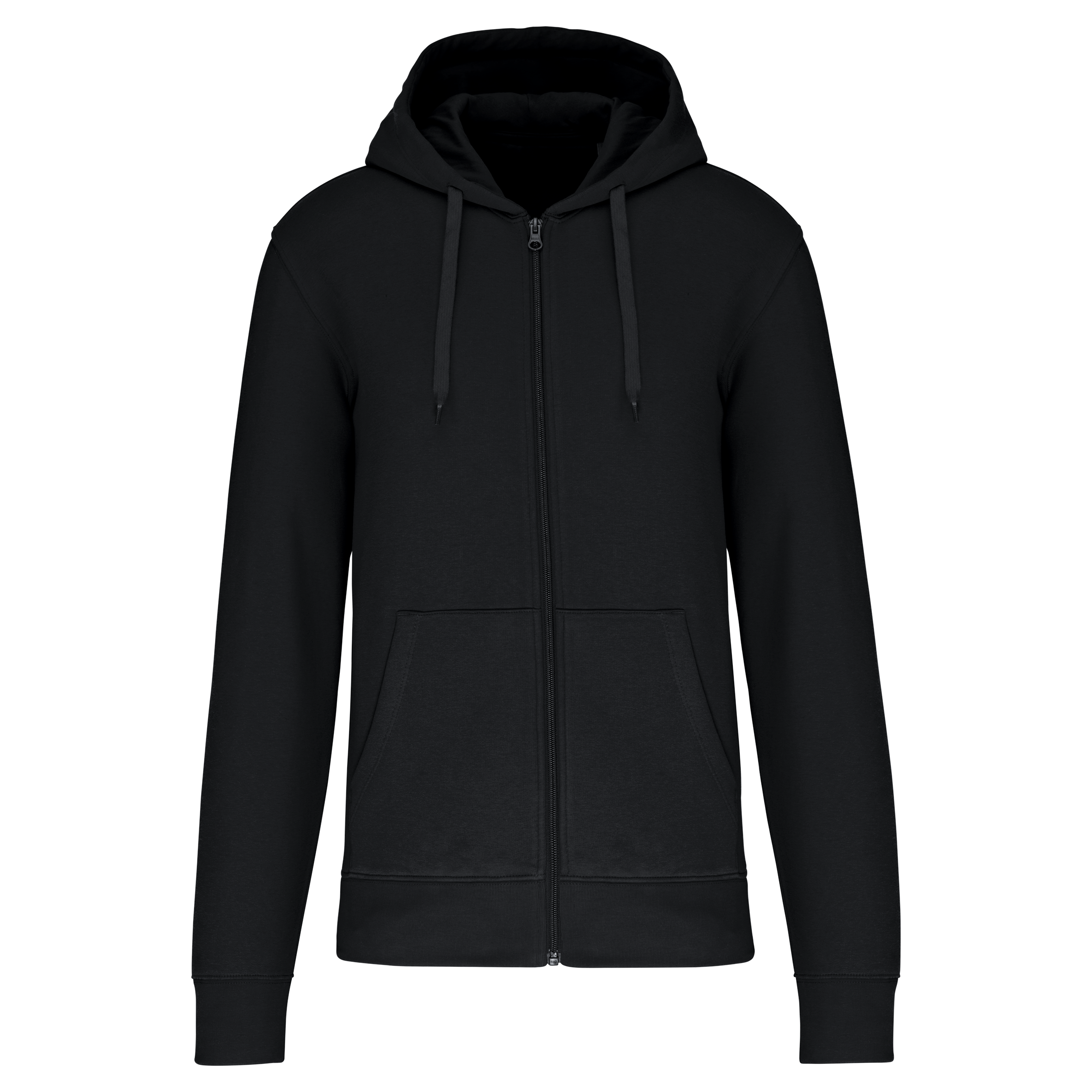 Heren Milieuvriendelijke Hoodie met Rits - 280 g/m² - K4030