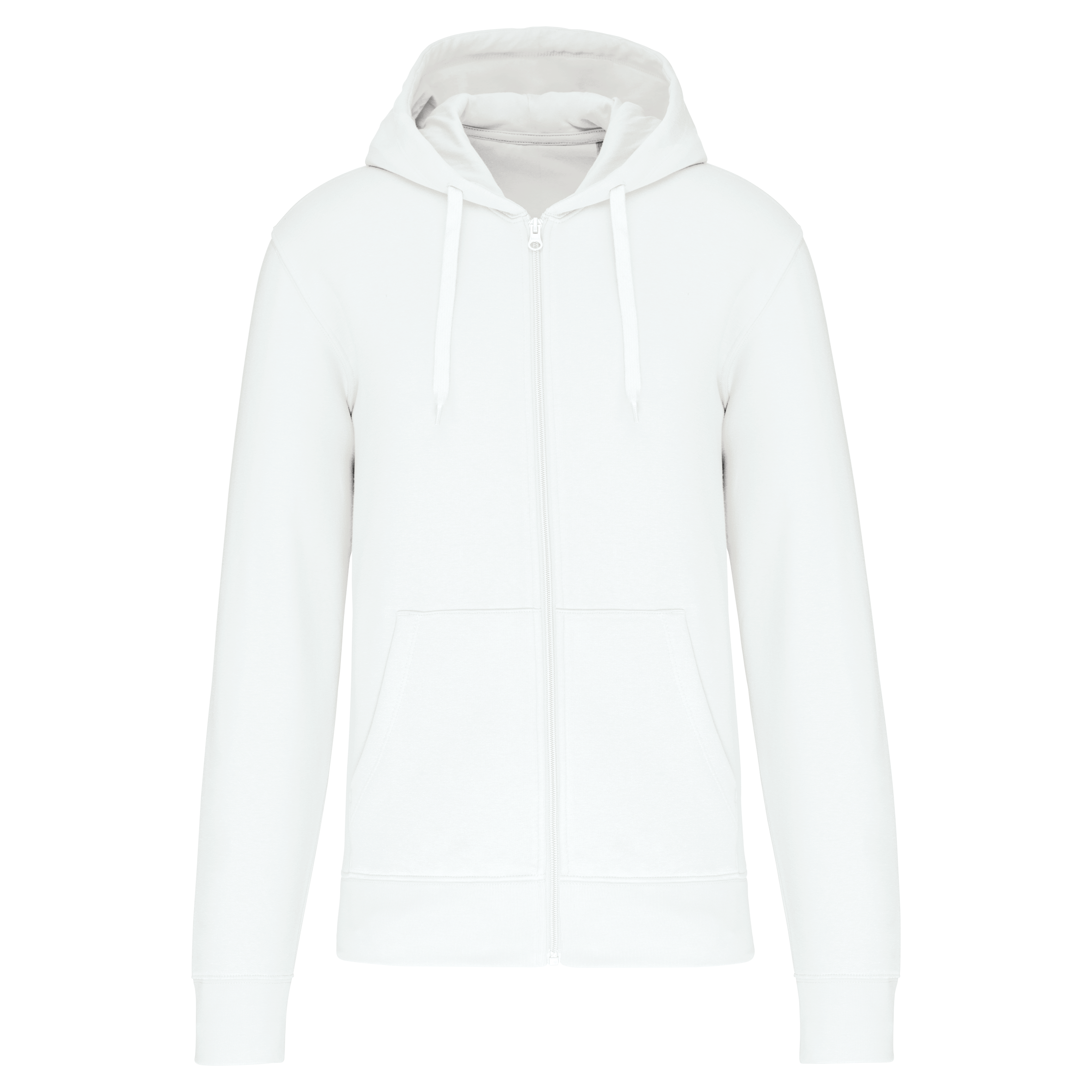 Heren Milieuvriendelijke Hoodie met Rits - 280 g/m² - K4030