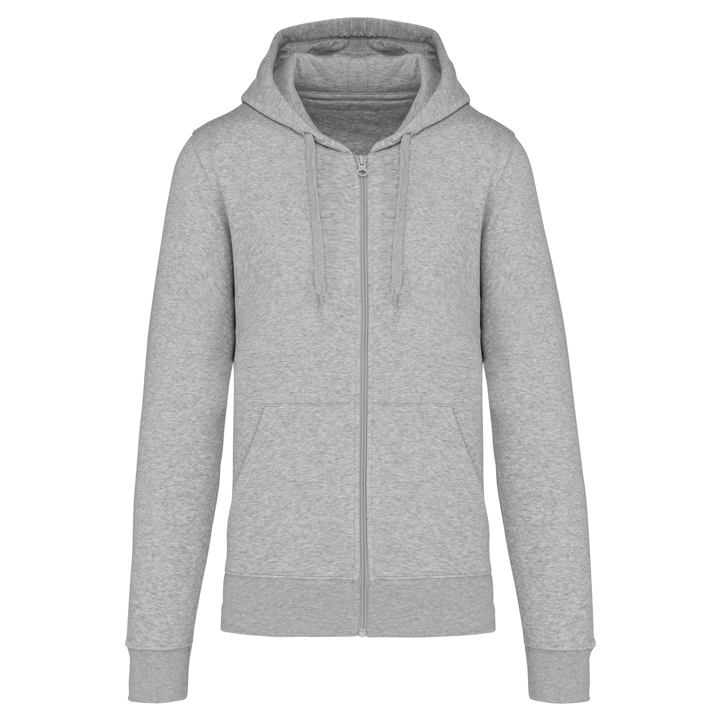 Heren Milieuvriendelijke Hoodie met Rits - 280 g/m² - K4030