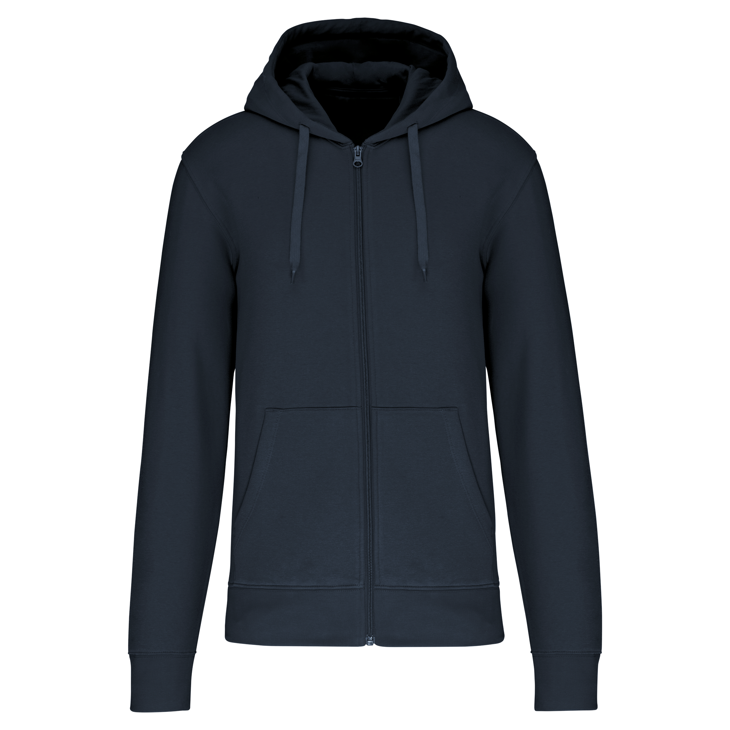 Heren Milieuvriendelijke Hoodie met Rits - 280 g/m² - K4030