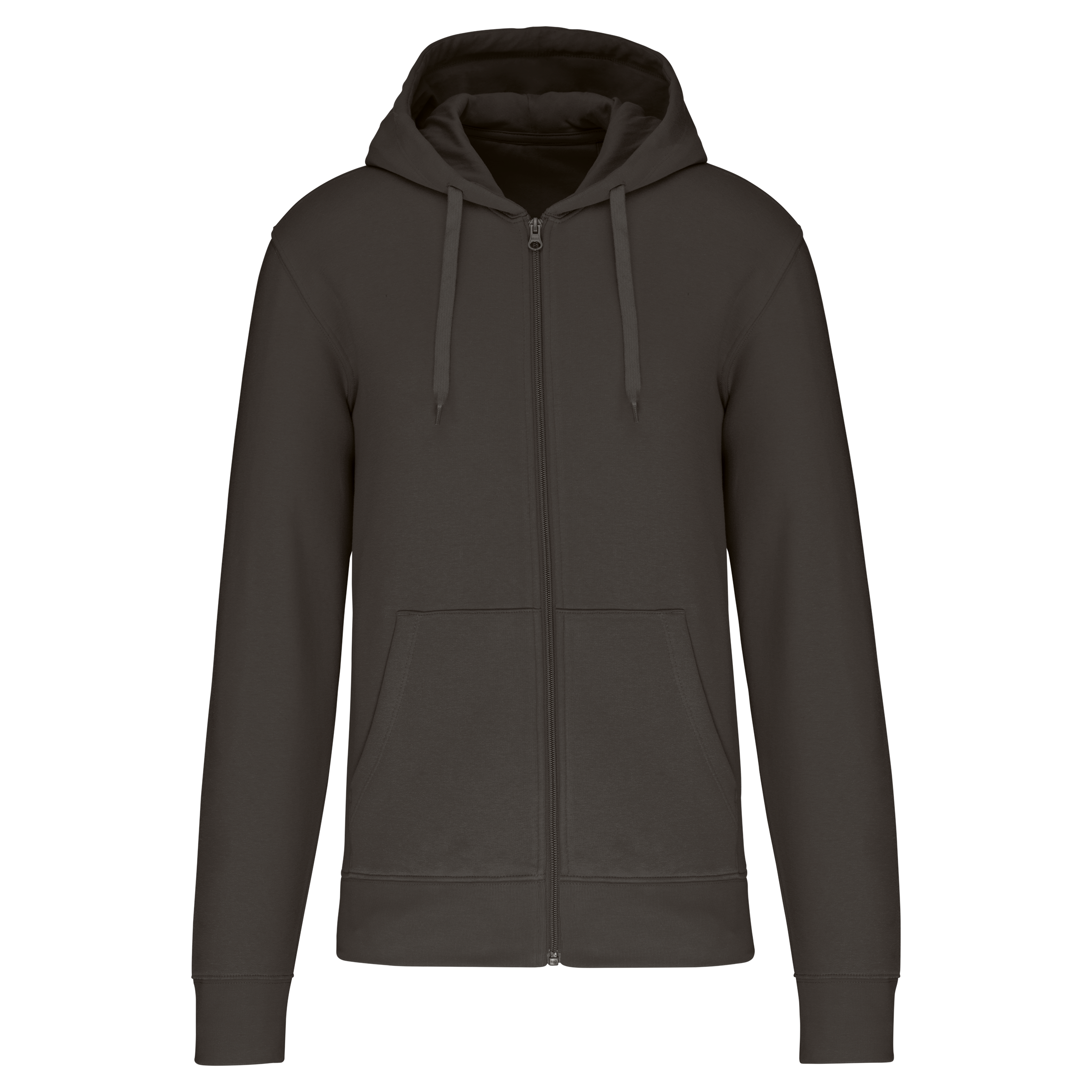 Heren Milieuvriendelijke Hoodie met Rits - 280 g/m² - K4030