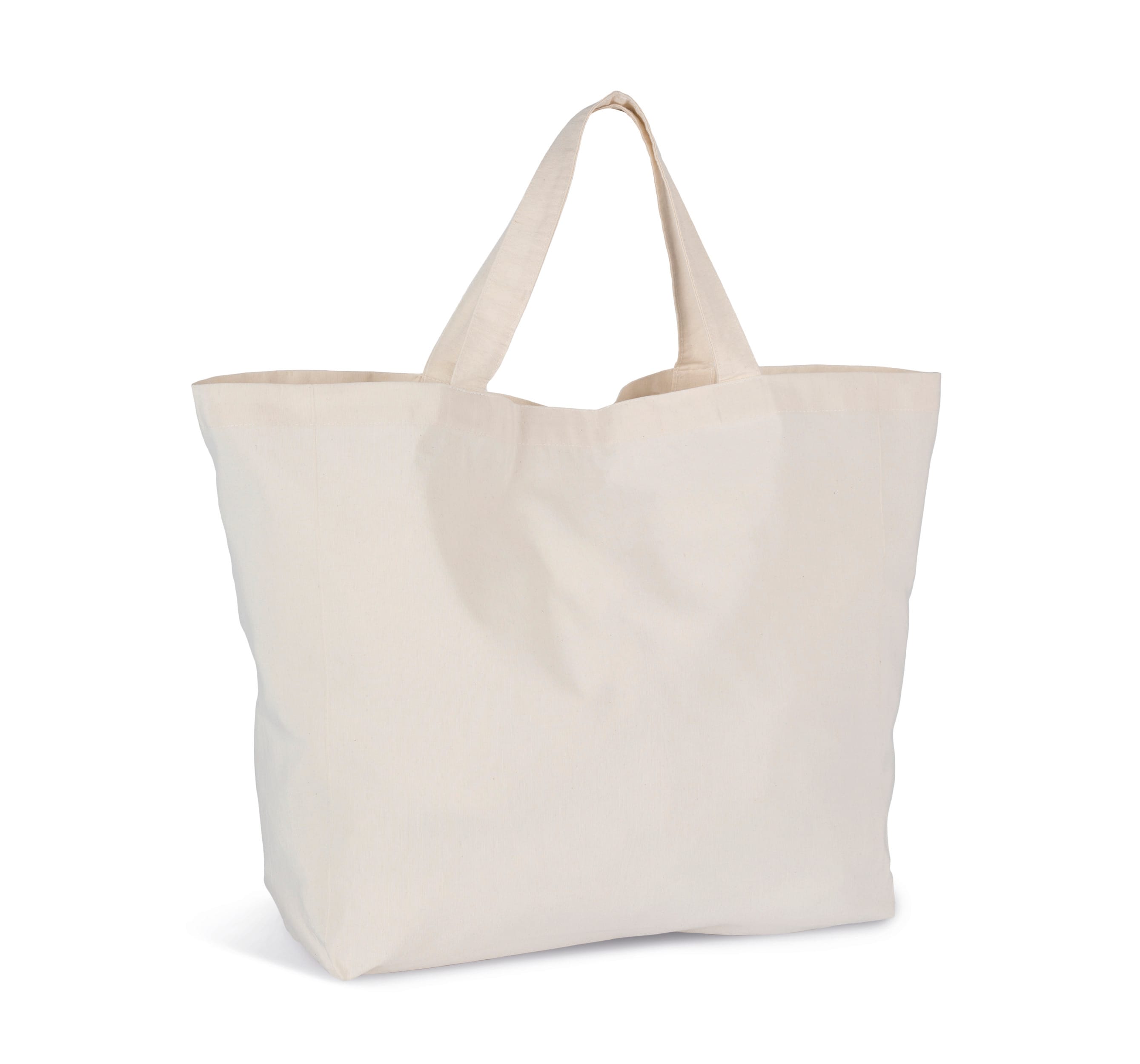 Bolsa de compras grande con fuelle de poliéster reciclado y algodón | KI5812