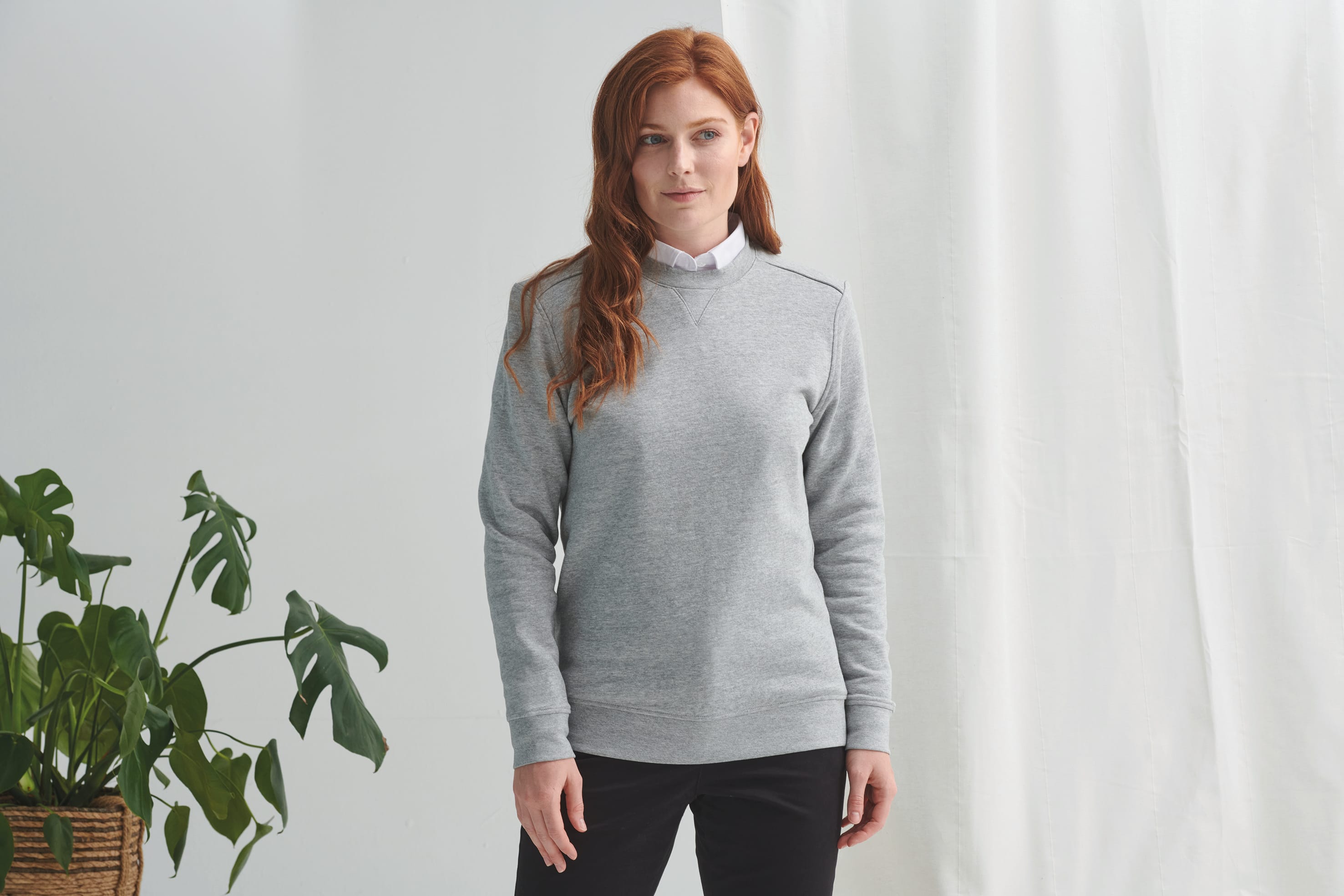 Unisex-Sweatshirt aus regenerierter Baumwolle und recyceltem Polyester | H840