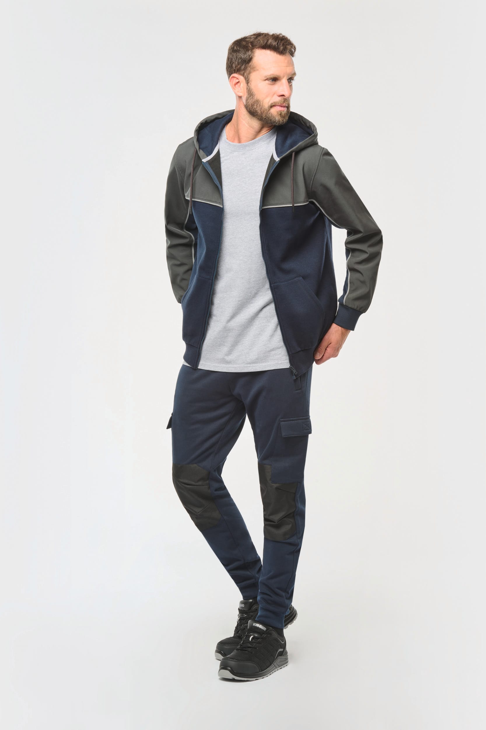 Chaqueta con Capucha Bicolor Reciclada Unisex – 300 g/m² | WK410