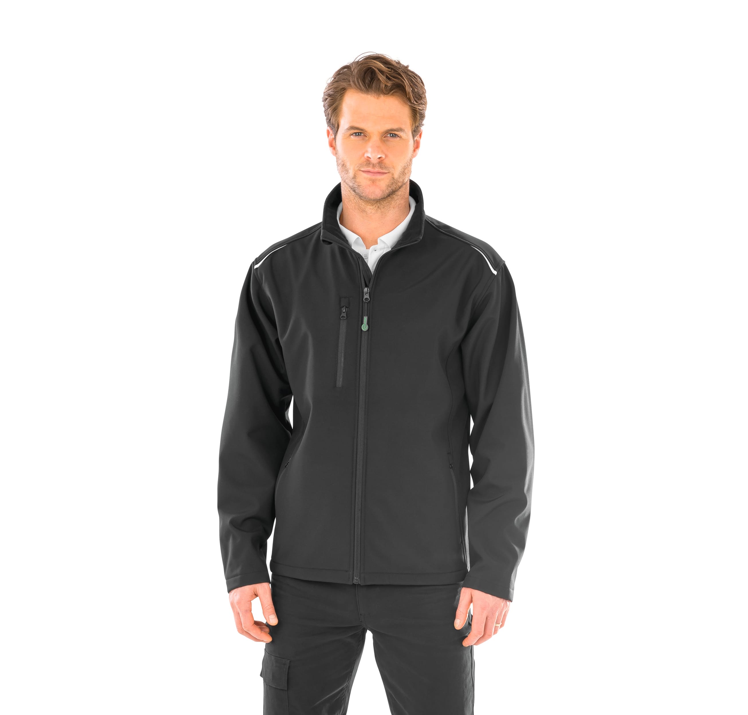 Chaqueta softshell de tres capas en poliéster reciclado | R900M