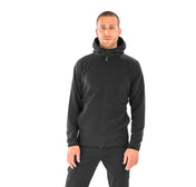 Mikrofleece-Kapuzenjacke aus recyceltem Polyester mit durchgehendem Reißverschluss | R906X