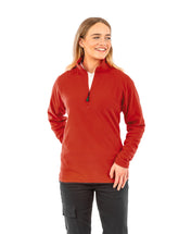 Jersey de micropolar en poliéster reciclado con cuello de cremallera | R905X