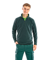 Jersey de micropolar en poliéster reciclado con cuello de cremallera | R905X