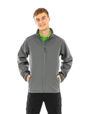 Chaqueta softshell de dos capas para hombre en poliéster reciclado | R901M