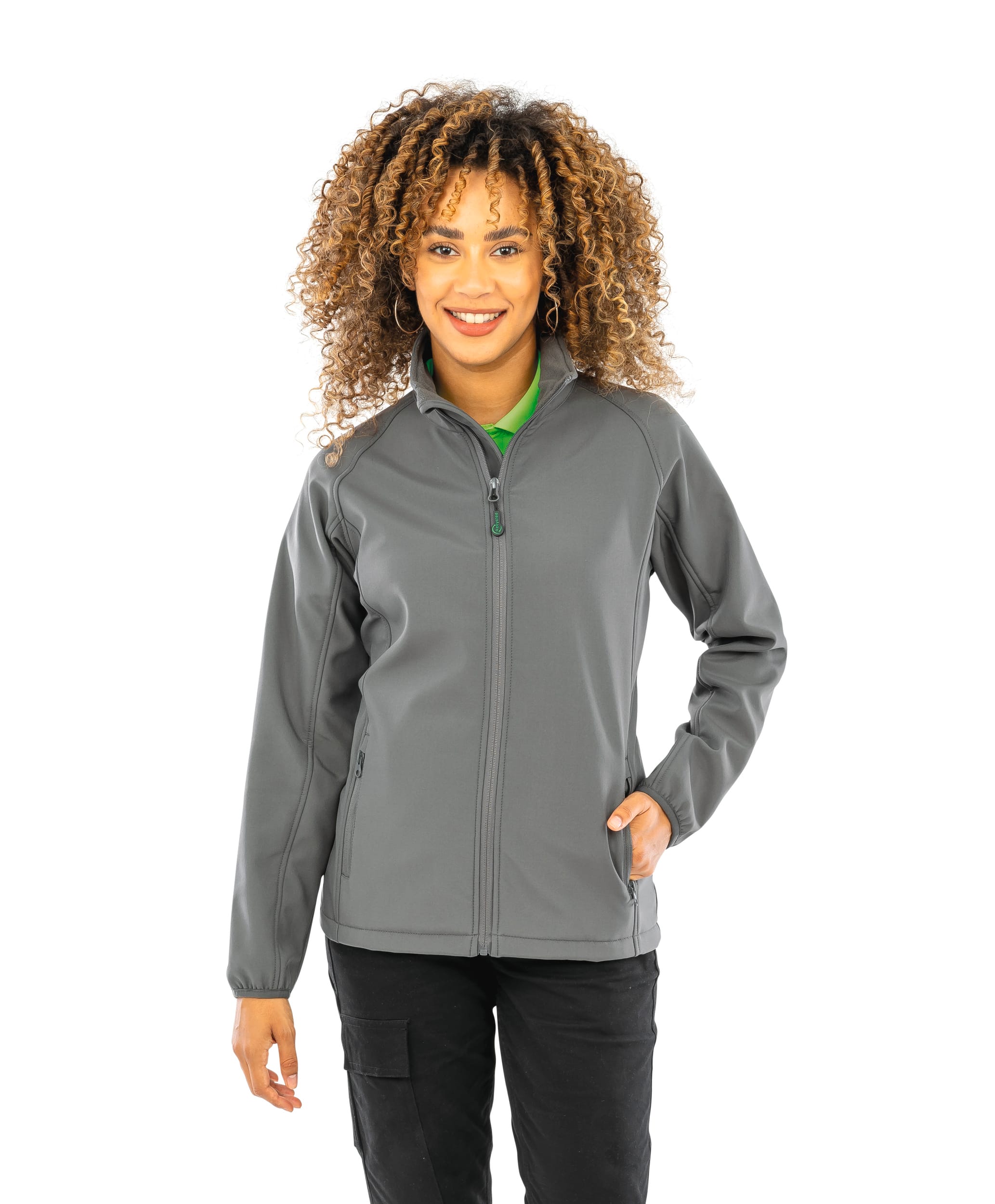 Chaqueta softshell de dos capas para mujer en poliéster reciclado | R901F
