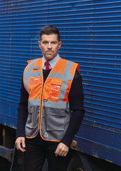 Hi-Vis Executive-Netzweste aus recyceltem Polyester | YHVW820