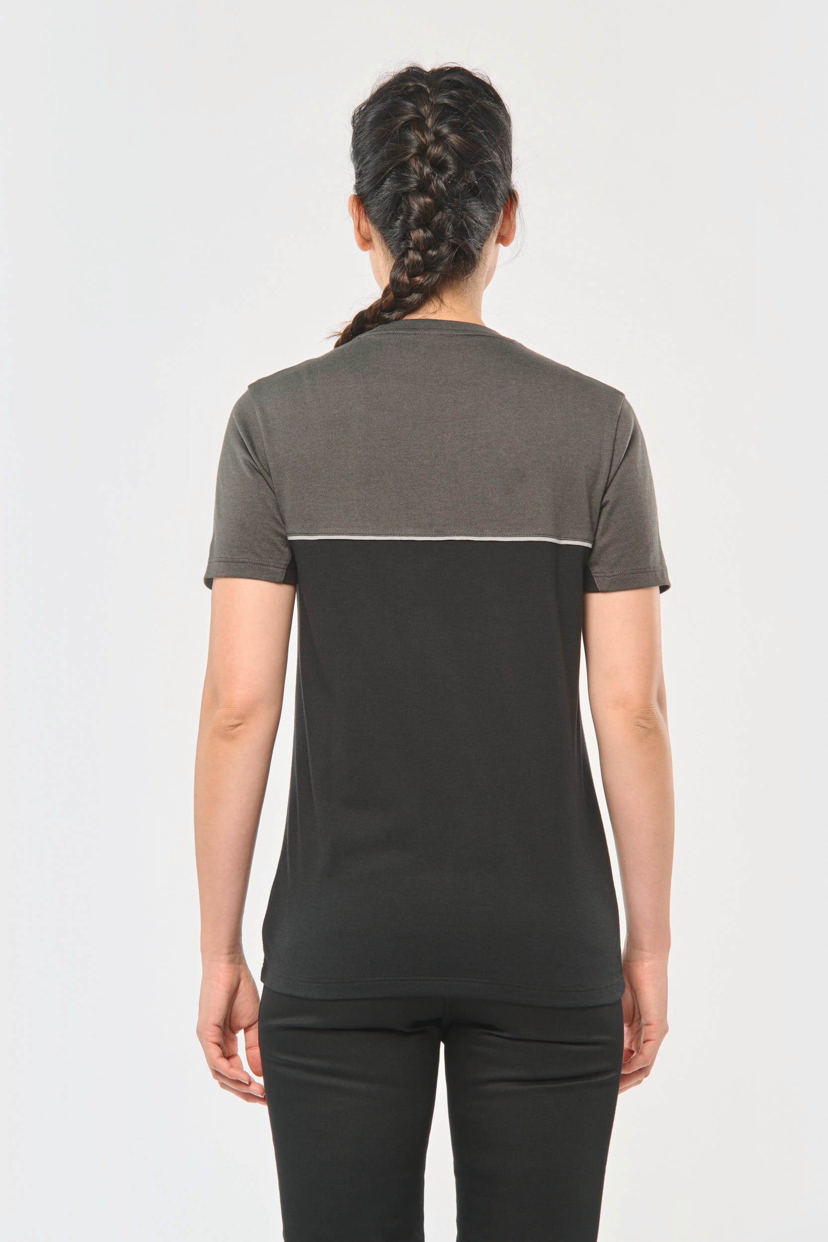 Recyceltes Zweifarbiges Kurzarm-T-Shirt - 190 g/m² - WK304