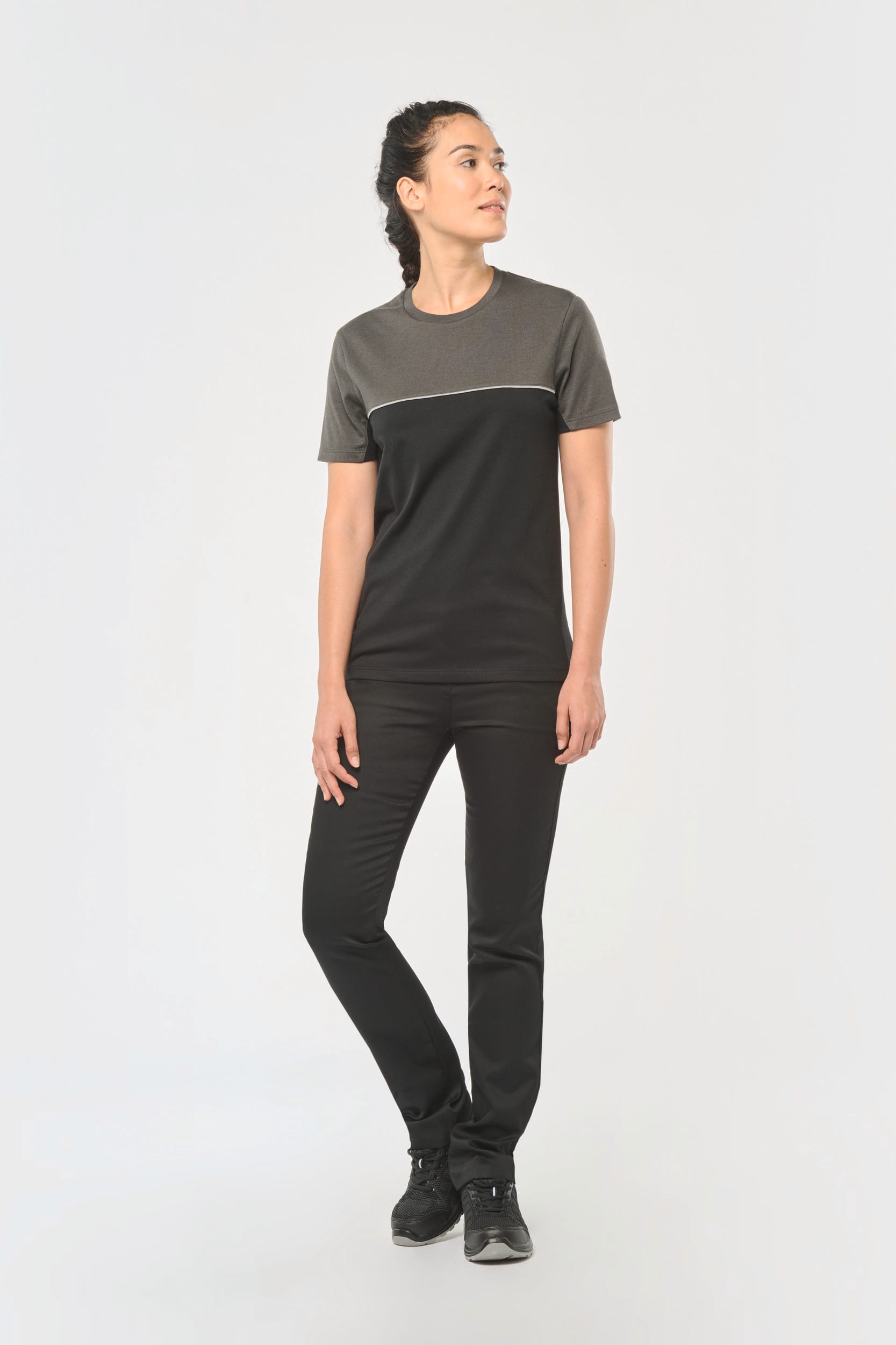 Recyceltes Zweifarbiges Kurzarm-T-Shirt - 190 g/m² - WK304