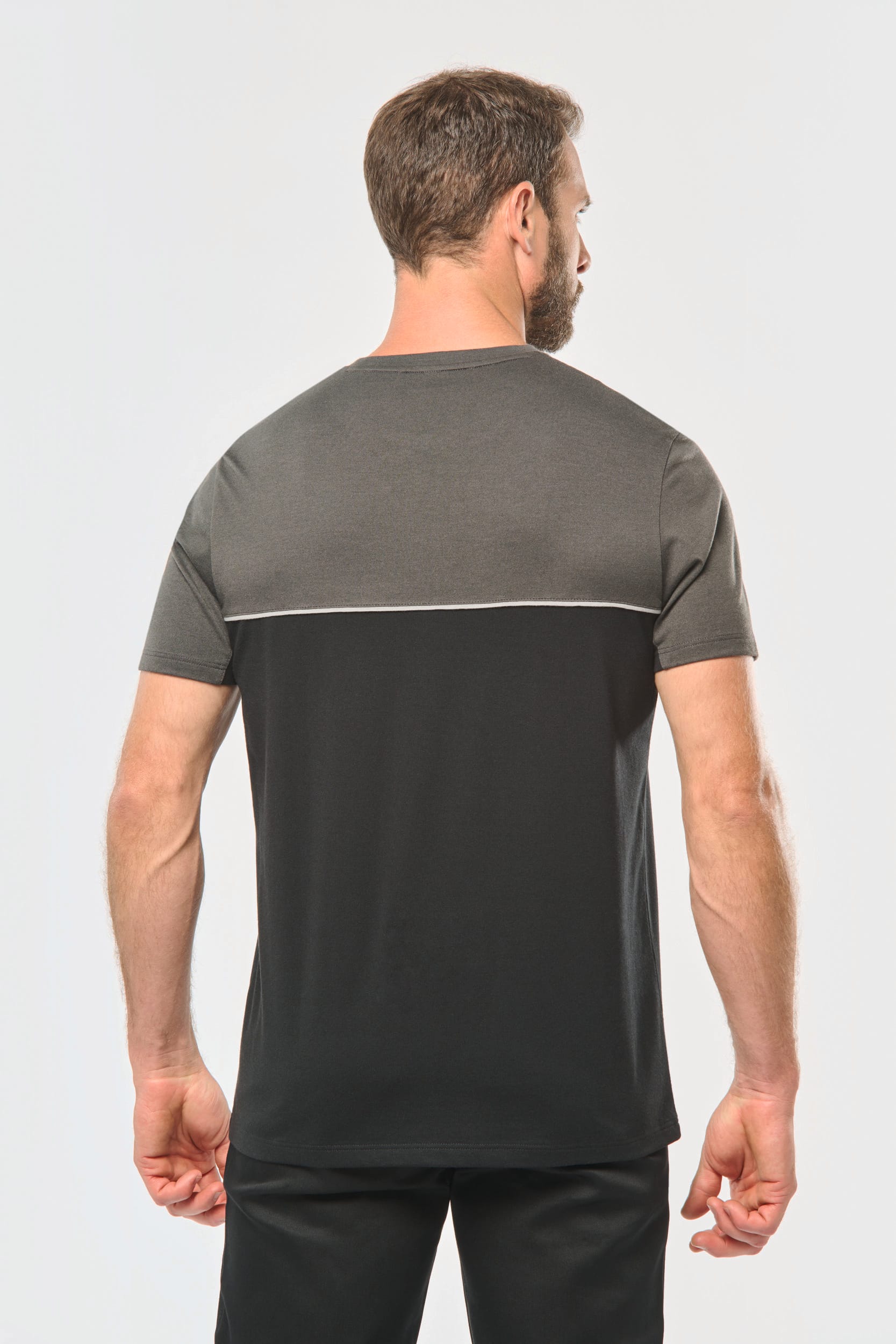 Recyceltes Zweifarbiges Kurzarm-T-Shirt - 190 g/m² - WK304