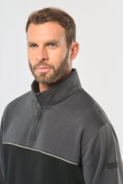 Sweatshirt Éco-responsable à Col Zippé Unisexe - WK404