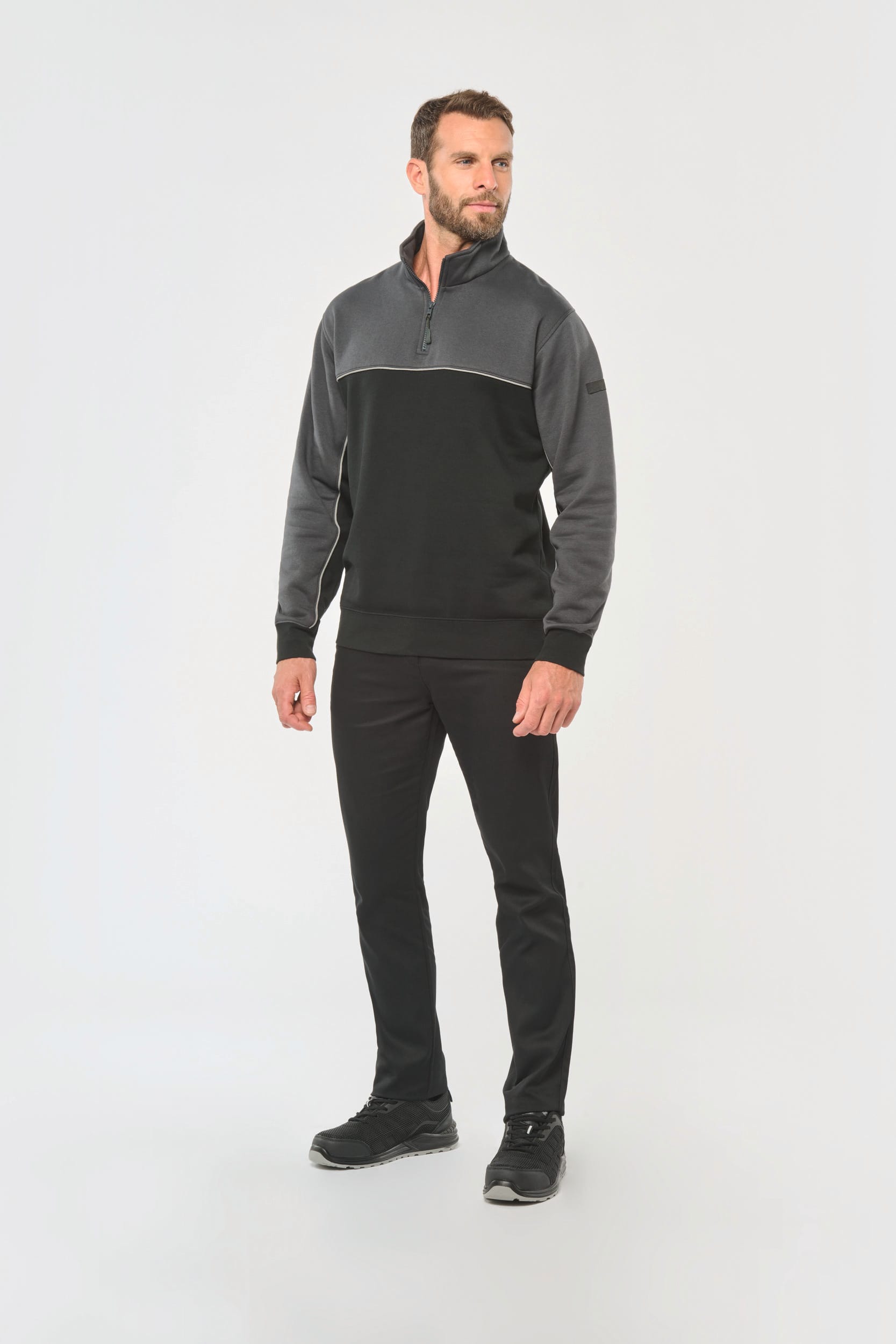 Sweatshirt Éco-responsable à Col Zippé Unisexe - WK404