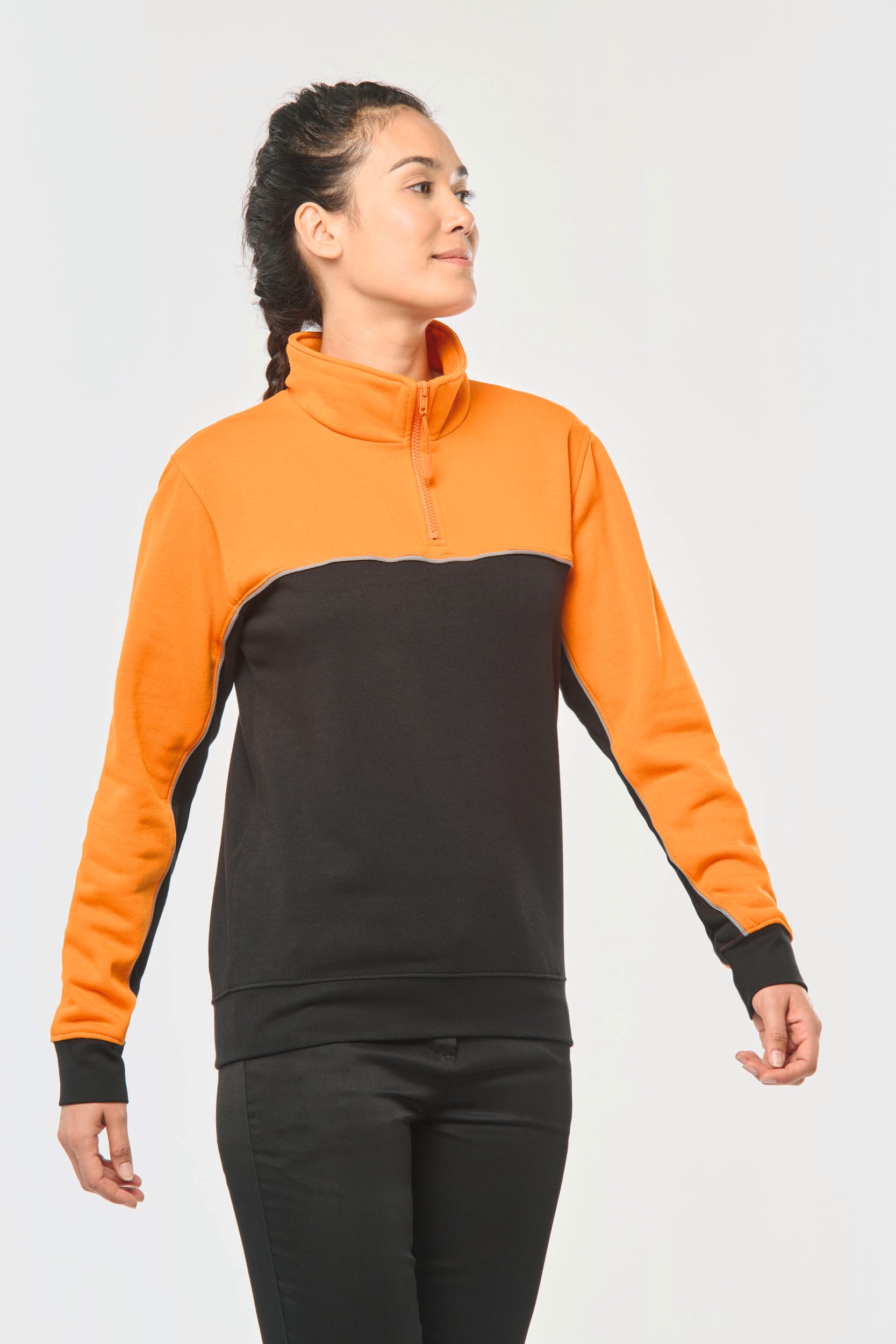 Sweatshirt Éco-responsable à Col Zippé Unisexe - WK404