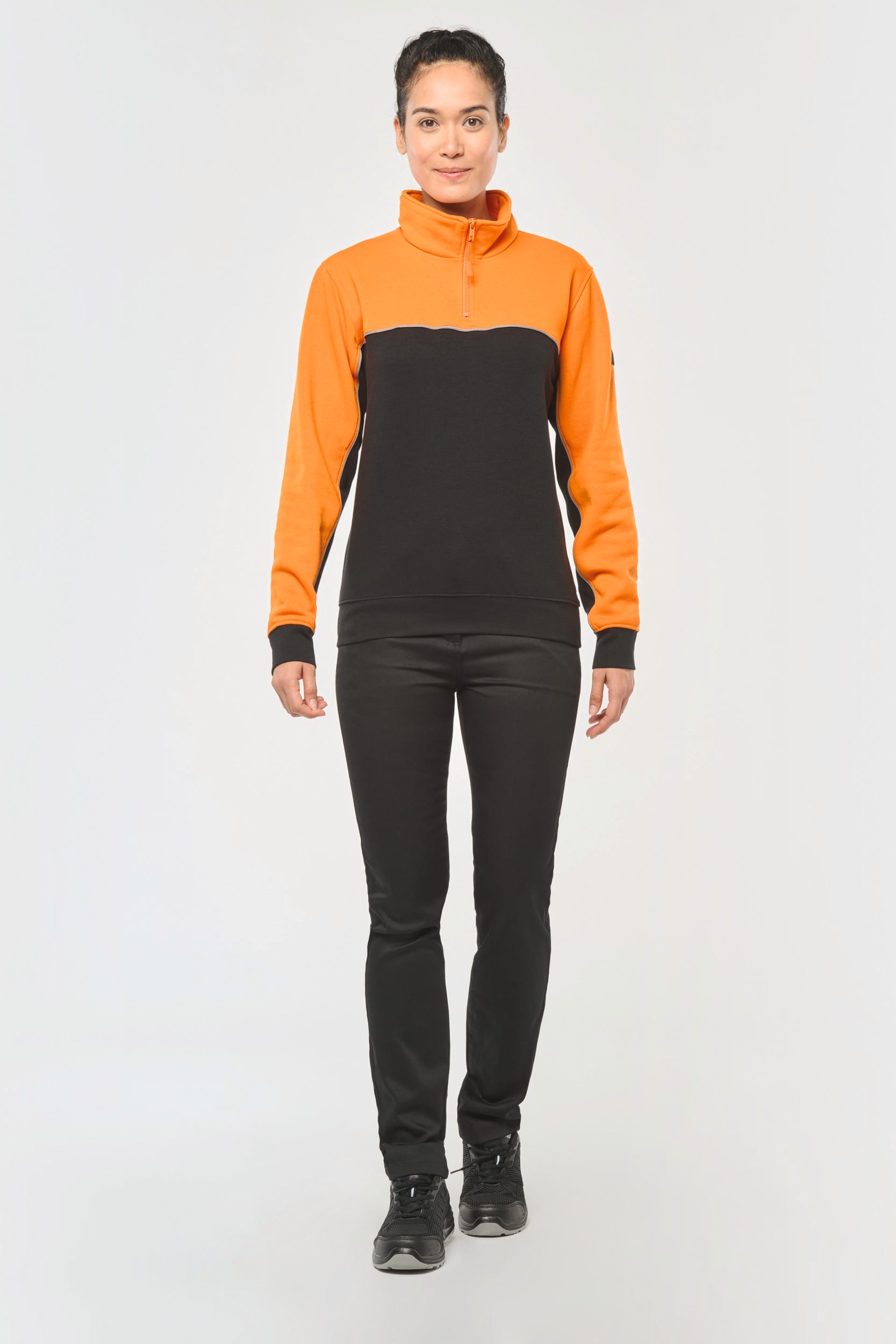 Sweatshirt Éco-responsable à Col Zippé Unisexe - WK404