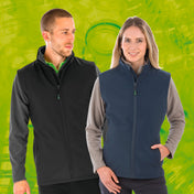 Chaleco softshell para hombre en poliéster reciclado | R902M
