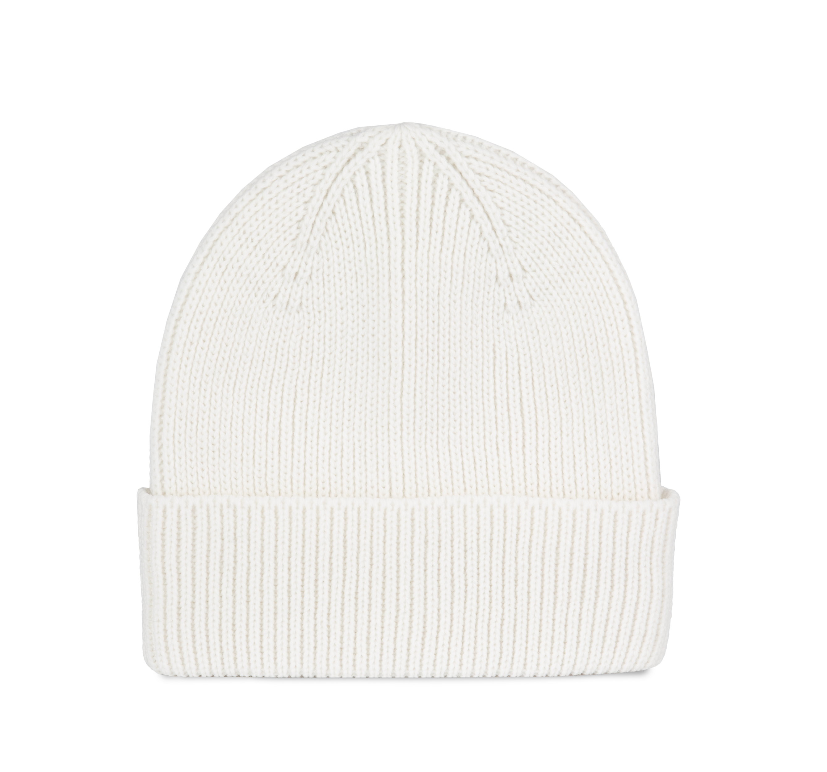 Bonnet côtelé à revers en mélange de polyester recyclé Polylana® | KP950