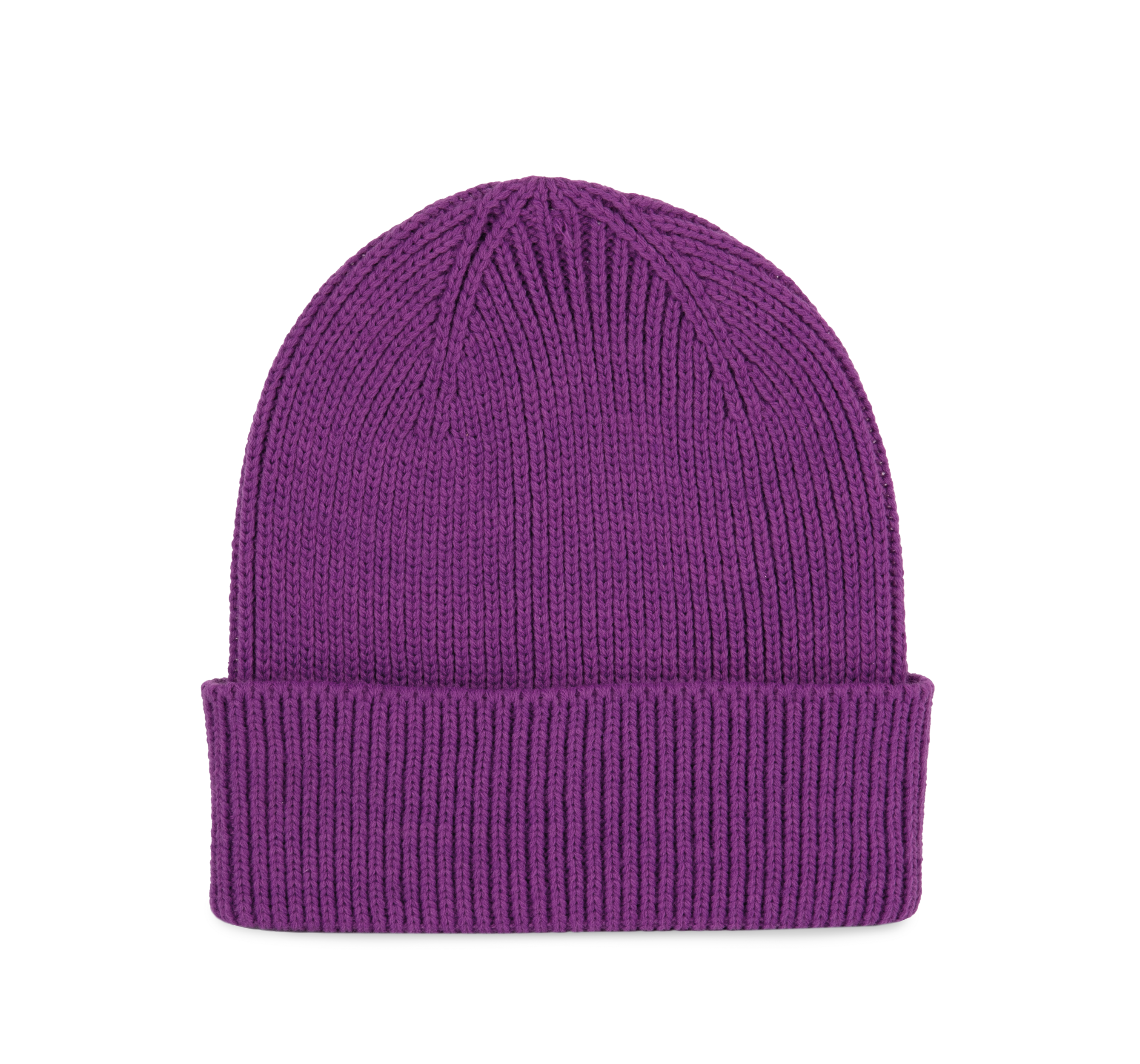 Bonnet côtelé à revers en mélange de polyester recyclé Polylana® | KP950