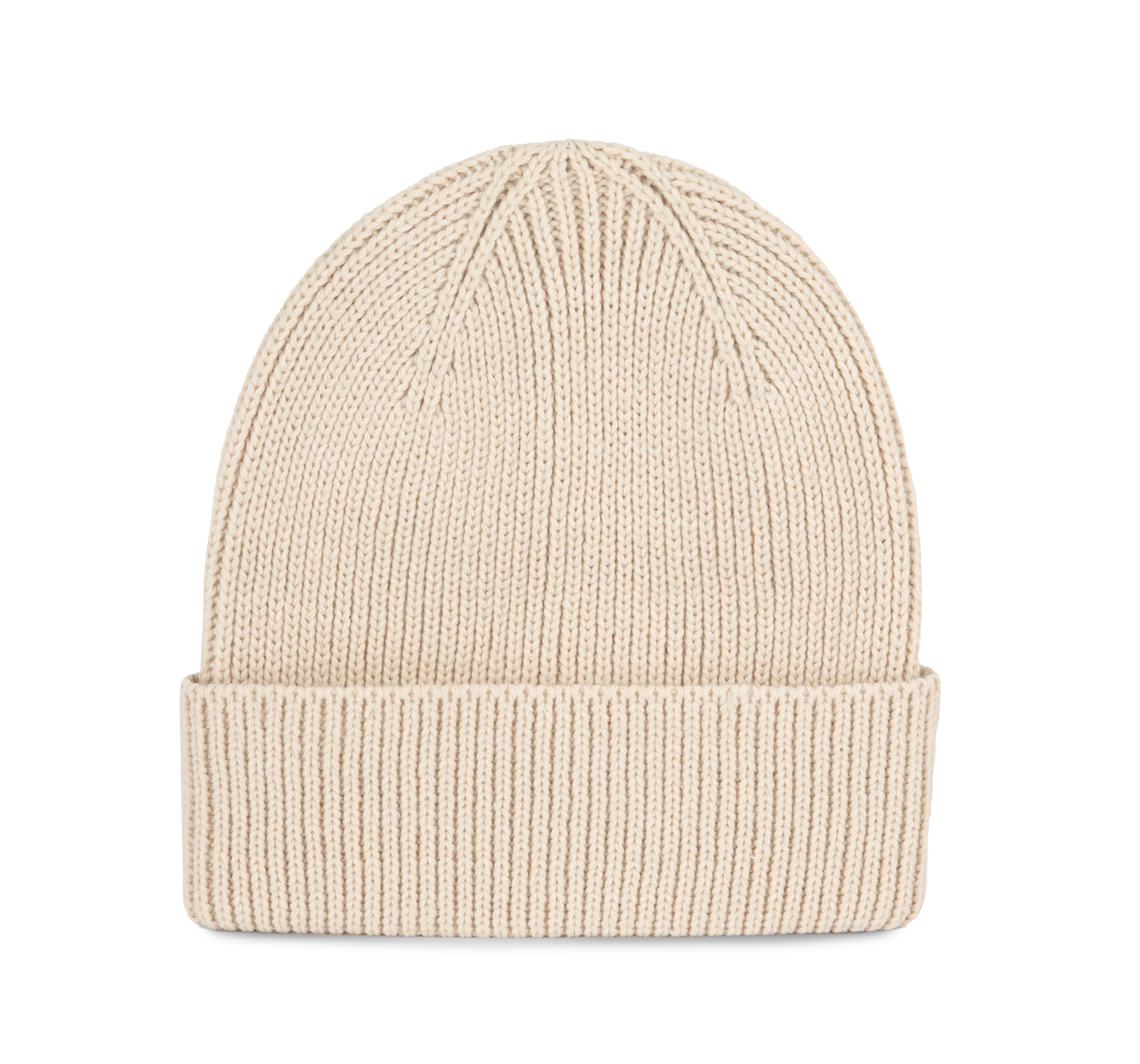 Bonnet côtelé à revers en mélange de polyester recyclé Polylana® | KP950