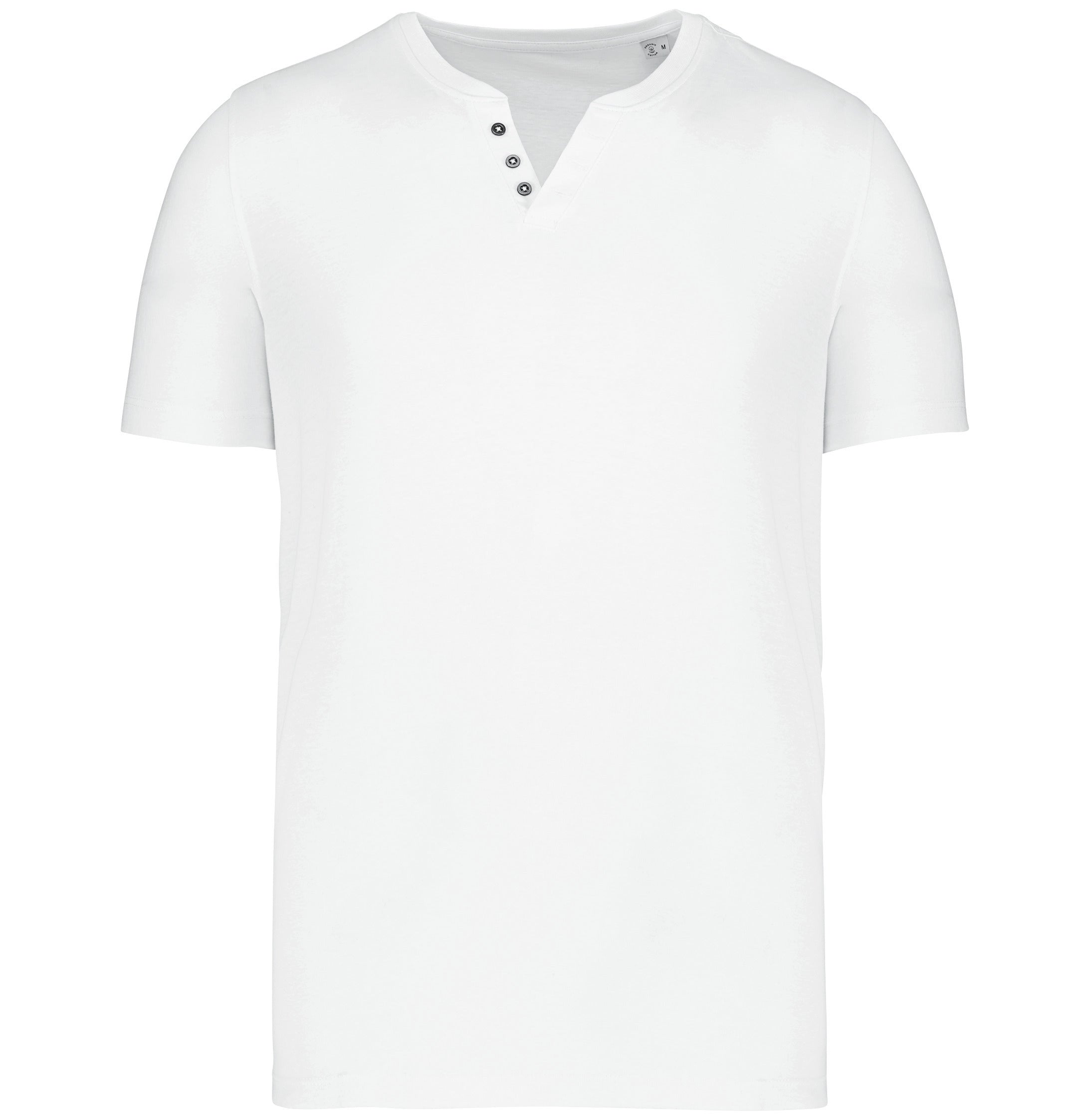 V-hals T-shirt met knopen - 140 Gsm - KNS302