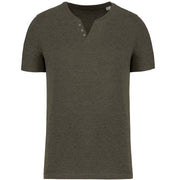 V-hals T-shirt met knopen - 140 Gsm - KNS302