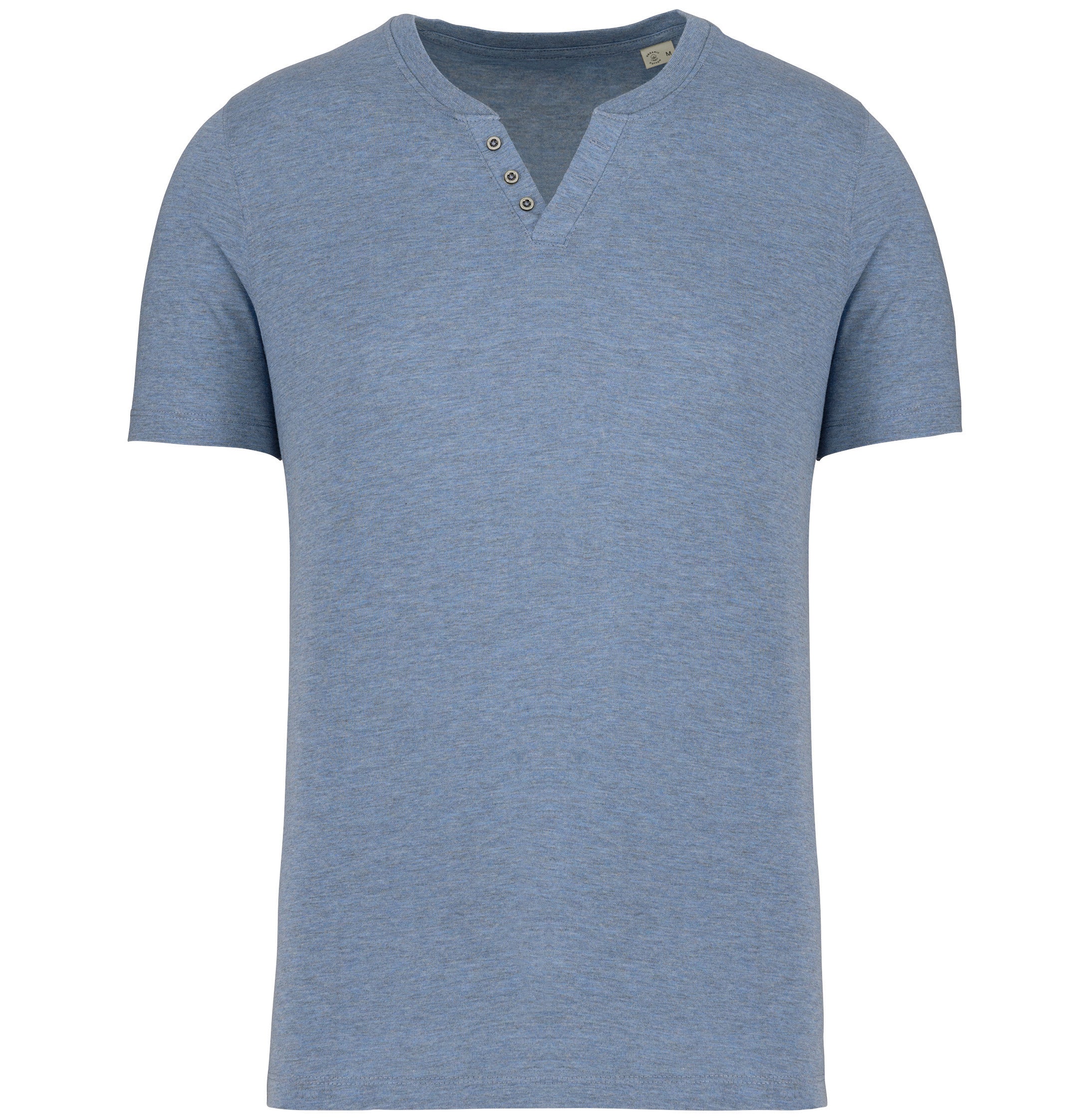 Camiseta con cuello en V y botones - 140 gsm - KNS302