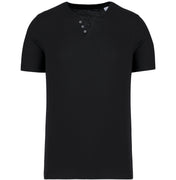 Camiseta con cuello en V y botones - 140 gsm - KNS302