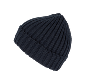 Bonnet à doubles côtes avec revers en mélange de polyester recyclé Polylana® | KP953