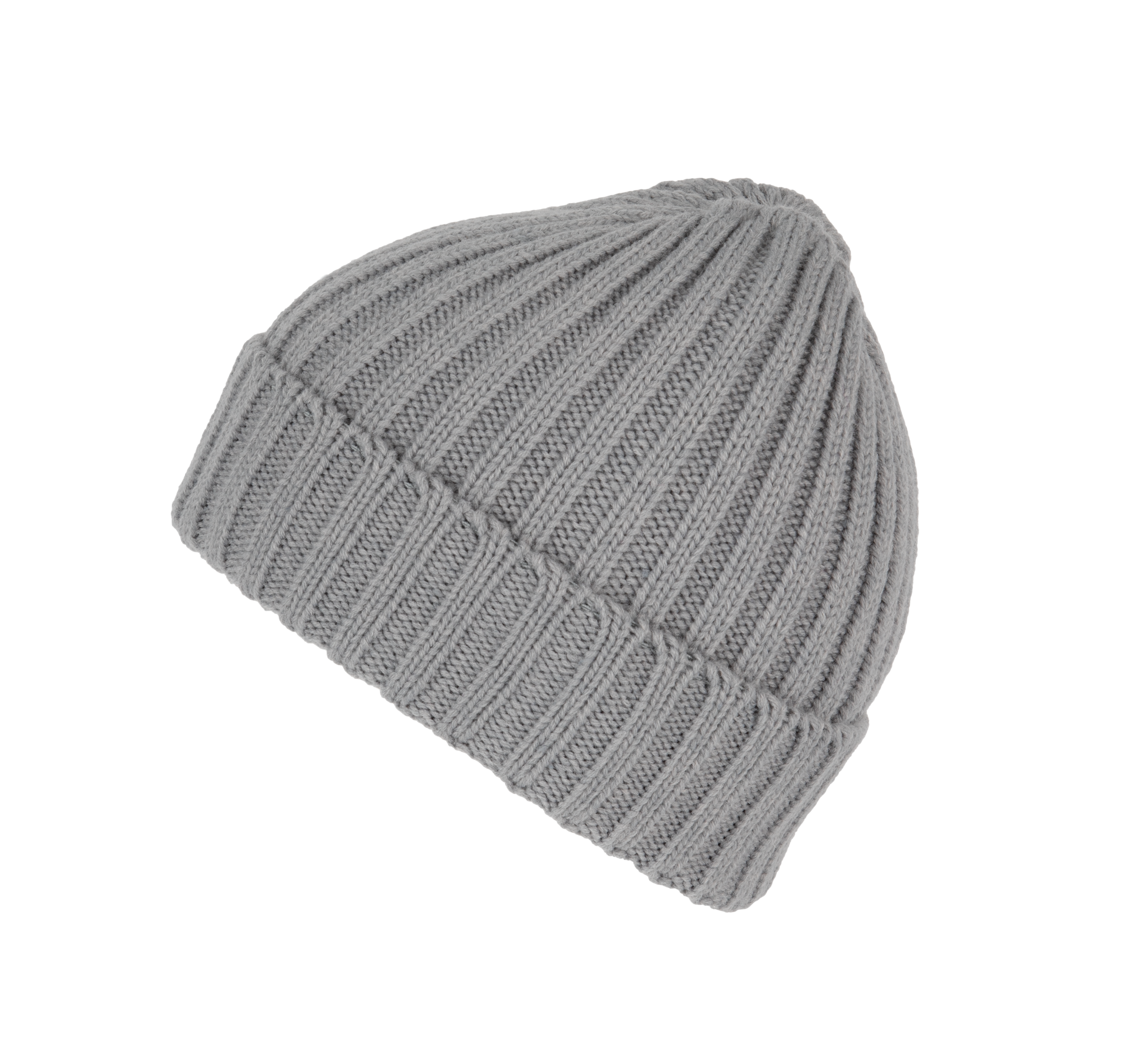 Bonnet à doubles côtes avec revers en mélange de polyester recyclé Polylana® | KP953