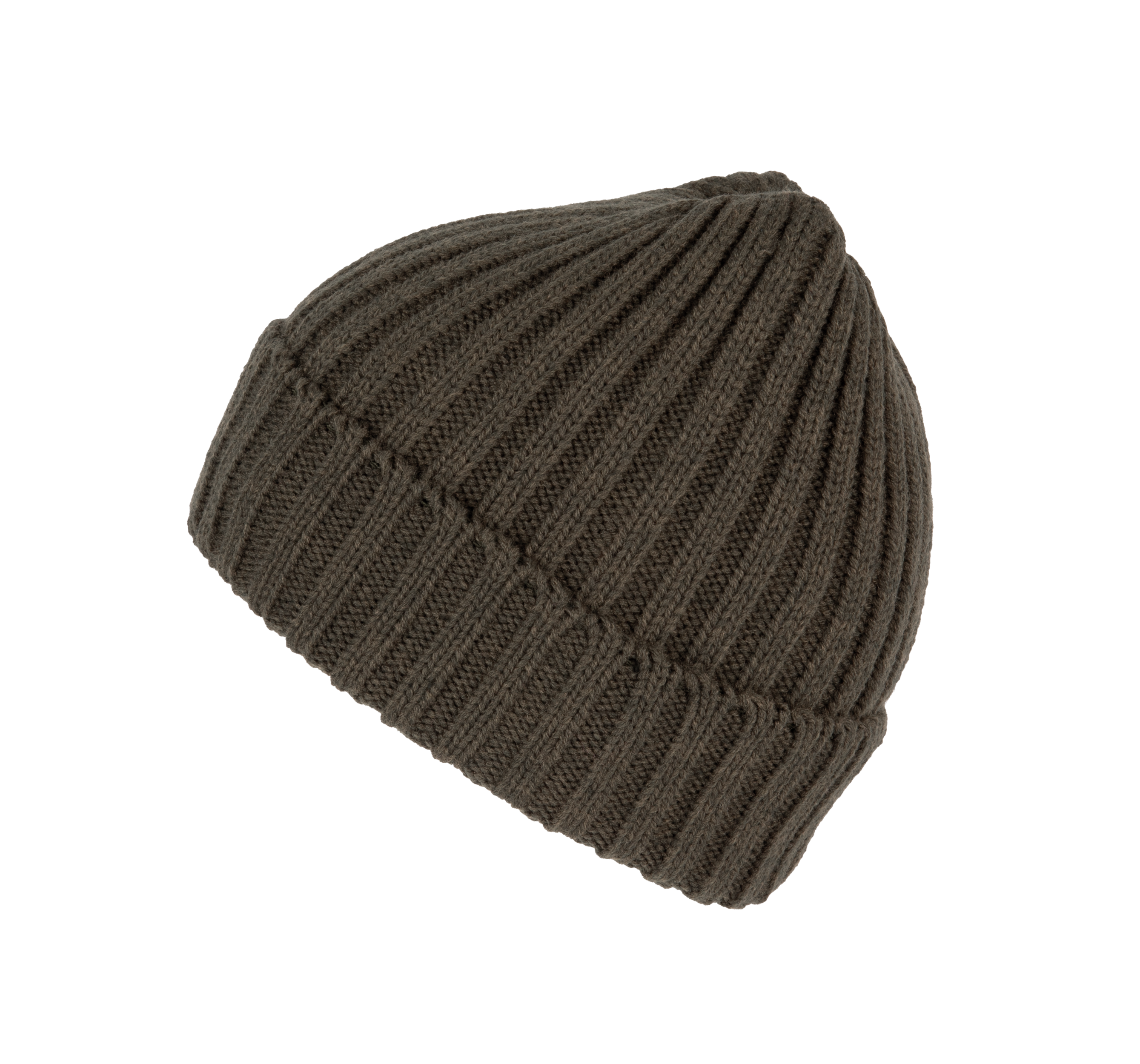 Bonnet à doubles côtes avec revers en mélange de polyester recyclé Polylana® | KP953