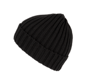 Bonnet à doubles côtes avec revers en mélange de polyester recyclé Polylana® | KP953