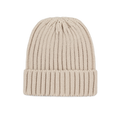 Bonnet à doubles côtes avec revers en mélange de polyester recyclé Polylana® | KP953