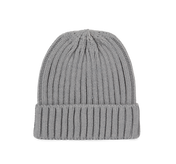 Bonnet à doubles côtes avec revers en mélange de polyester recyclé Polylana® | KP953