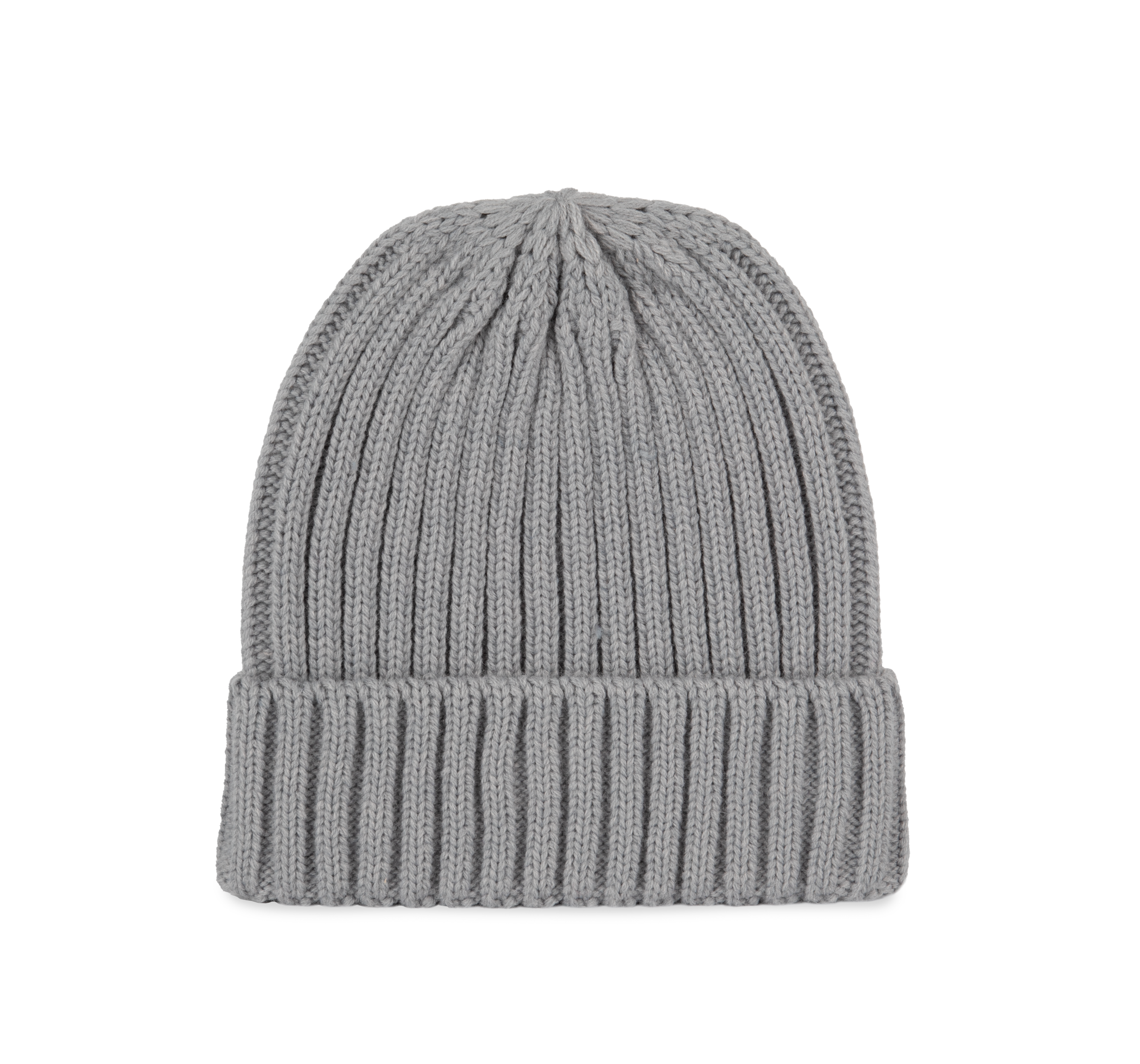 Bonnet à doubles côtes avec revers en mélange de polyester recyclé Polylana® | KP953