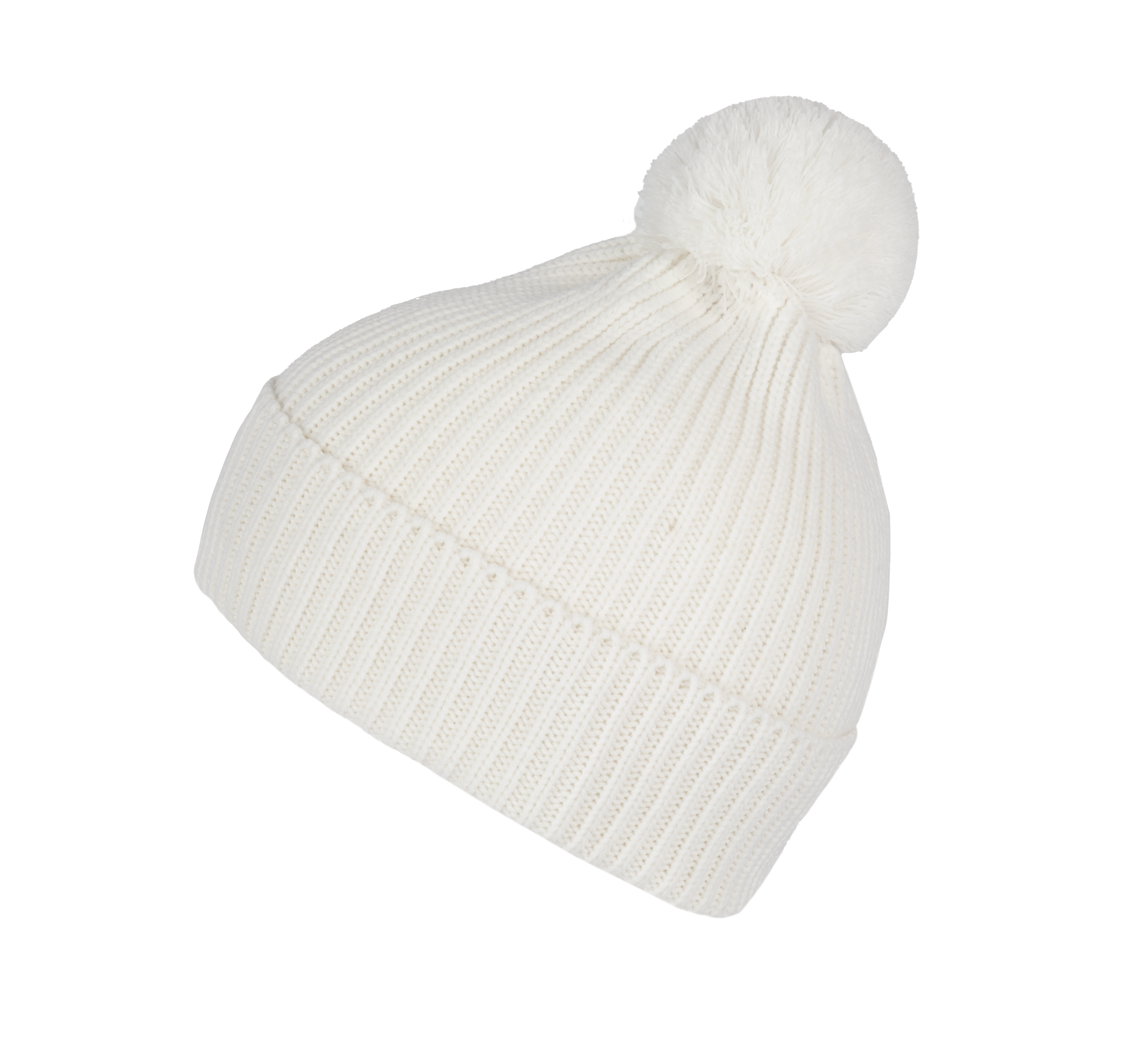 Berretto con pompon in misto poliestere riciclato Polylana® | KP959