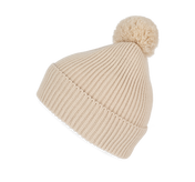 Berretto con pompon in misto poliestere riciclato Polylana® | KP959